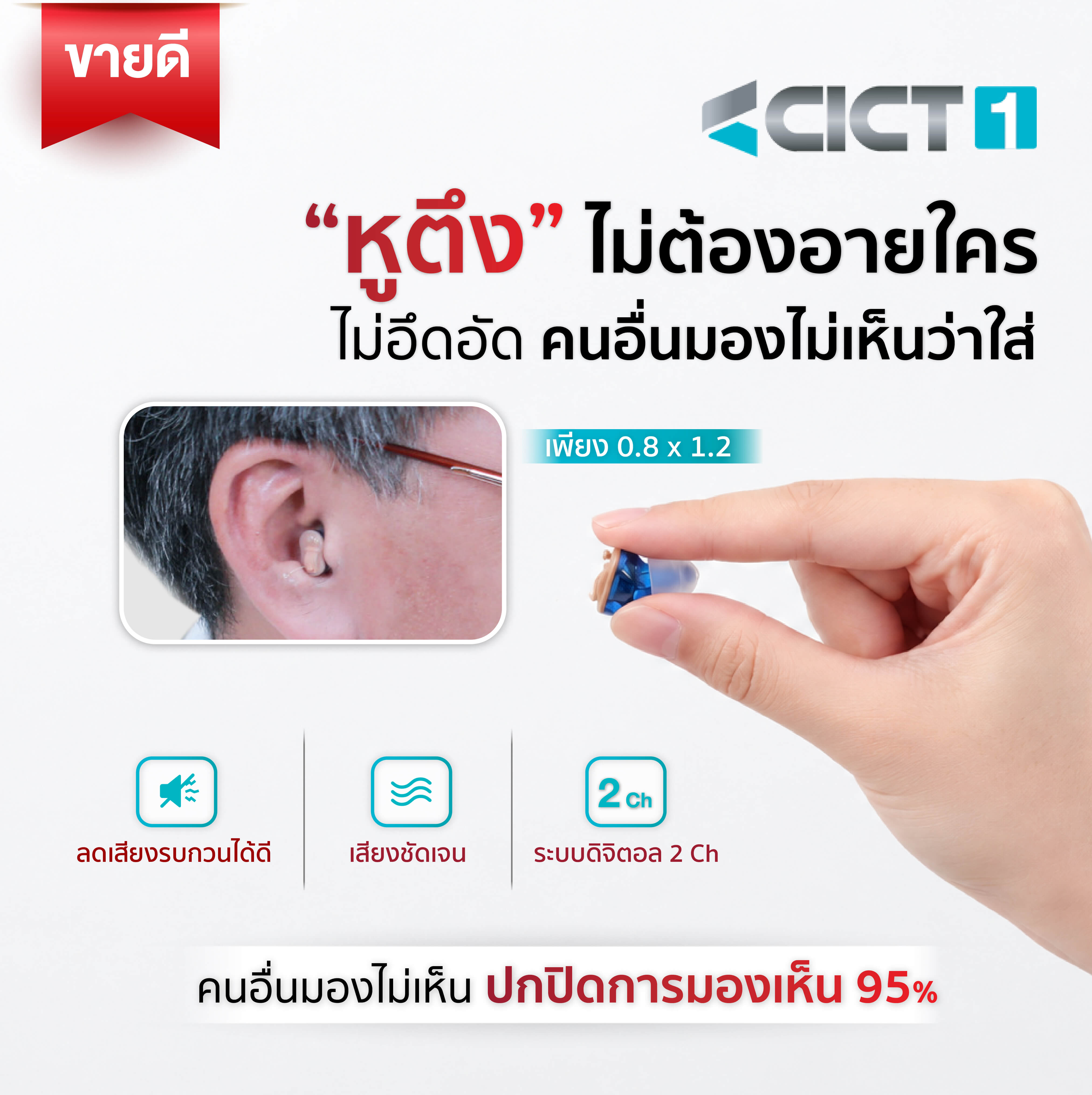เครื่องช่วยฟัง Cronos รุ่น cict1